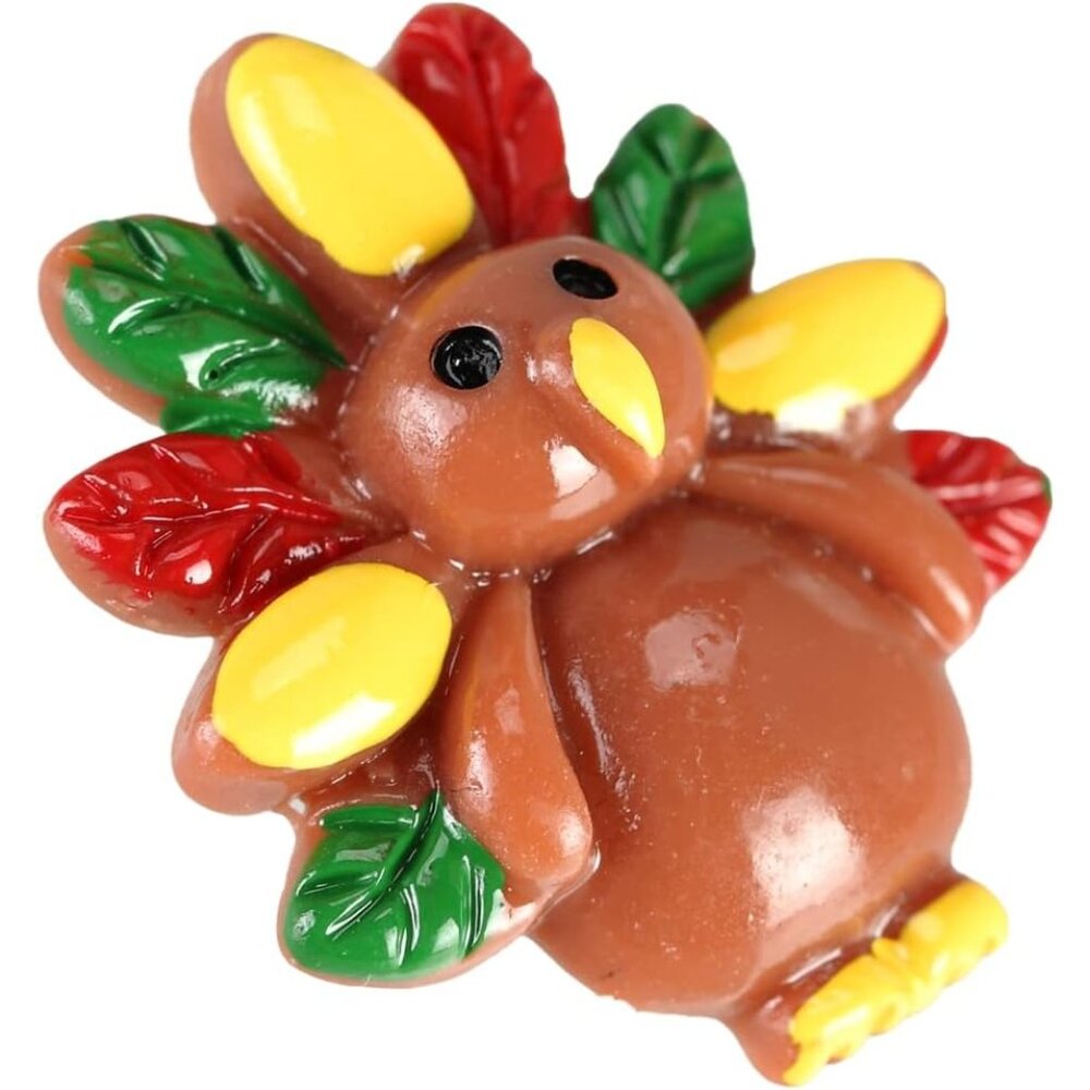 10pcs Thanksgiving Turkey Resin Craft Embellishments - Perfect For Diy Creations View 3